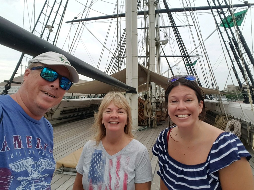 The Lloyds visit #USSConstellation #FindYourShip